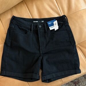 Old Navy Women's WOW High Rise Black Jean Shorts